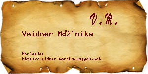Veidner Mónika névjegykártya